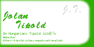 jolan tipold business card